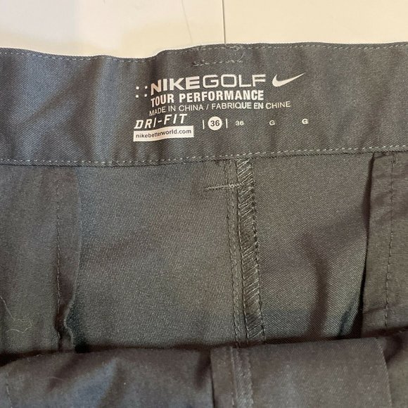 Nike Golf Tour Performance Dri Fit Black Mens Chin - Picture 3 of 10